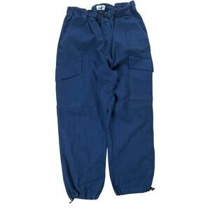 ASKKNY Navy Blue Sweat Pant Cargo Women Size 28
